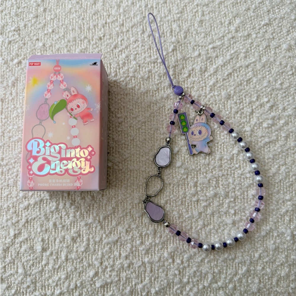 Labubu Big Into Energy Luck Phone Charm